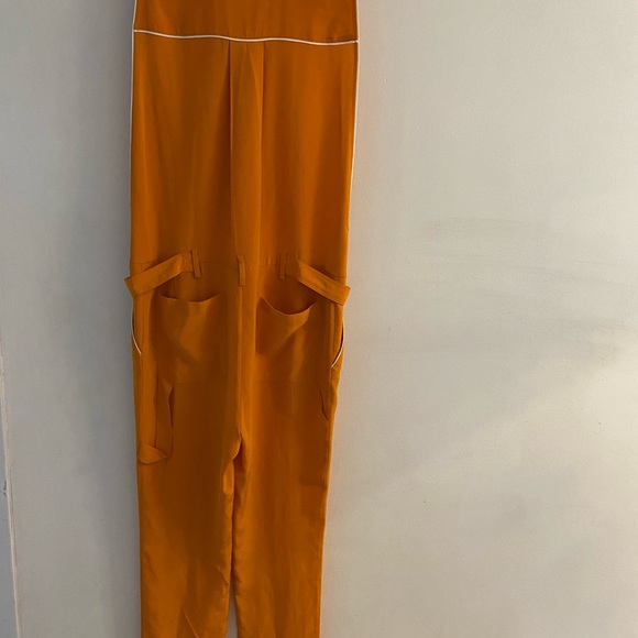L.A.M.B. “Rare” Gwen Stefani Totemic Clan spicy orange jumpsuit size 2 - Picture 6 of 16